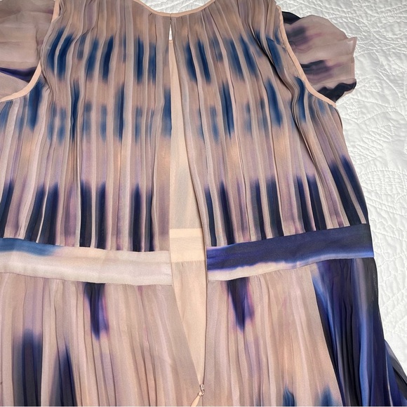 Catherine Malandrino Pleated Watercolor Print Dress – Size 8 - Picture 5 of 11